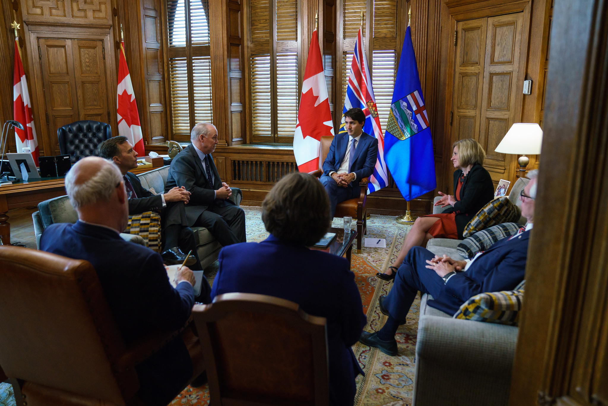 Horgan Notley Trudeau Meeting (Photo: Prime Minister's Office)